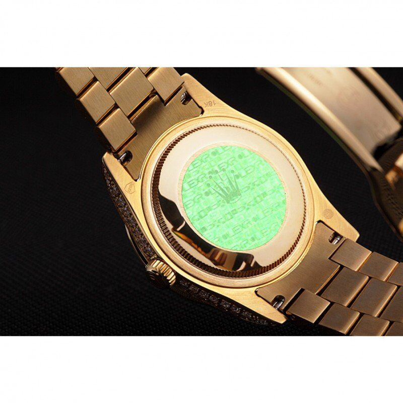 Swiss Rolex Day-Date Diamonds Yellow Gold-SRL185 621615
