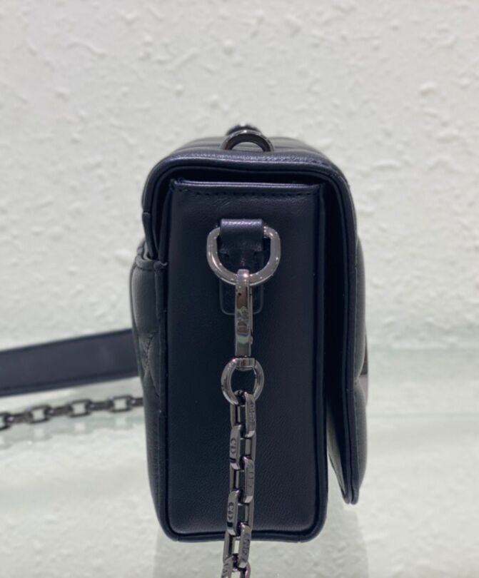 Dior 30 Montaigne Box Bag With Handle Black