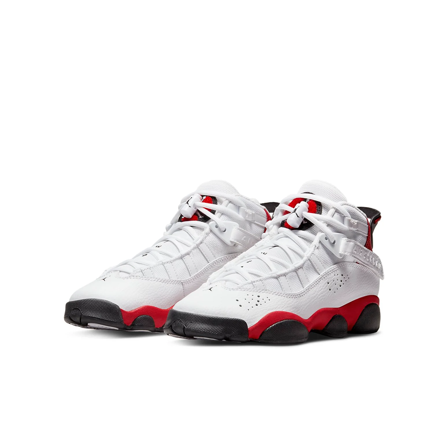 (GS) Air Jordan 6 Rings 'White University Red' 323419-126