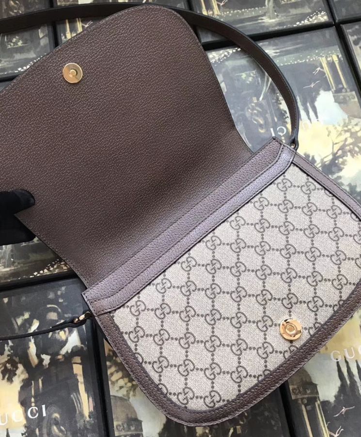 Gucci Ophidia GG small shoulder bag 601044 Dark Coffee