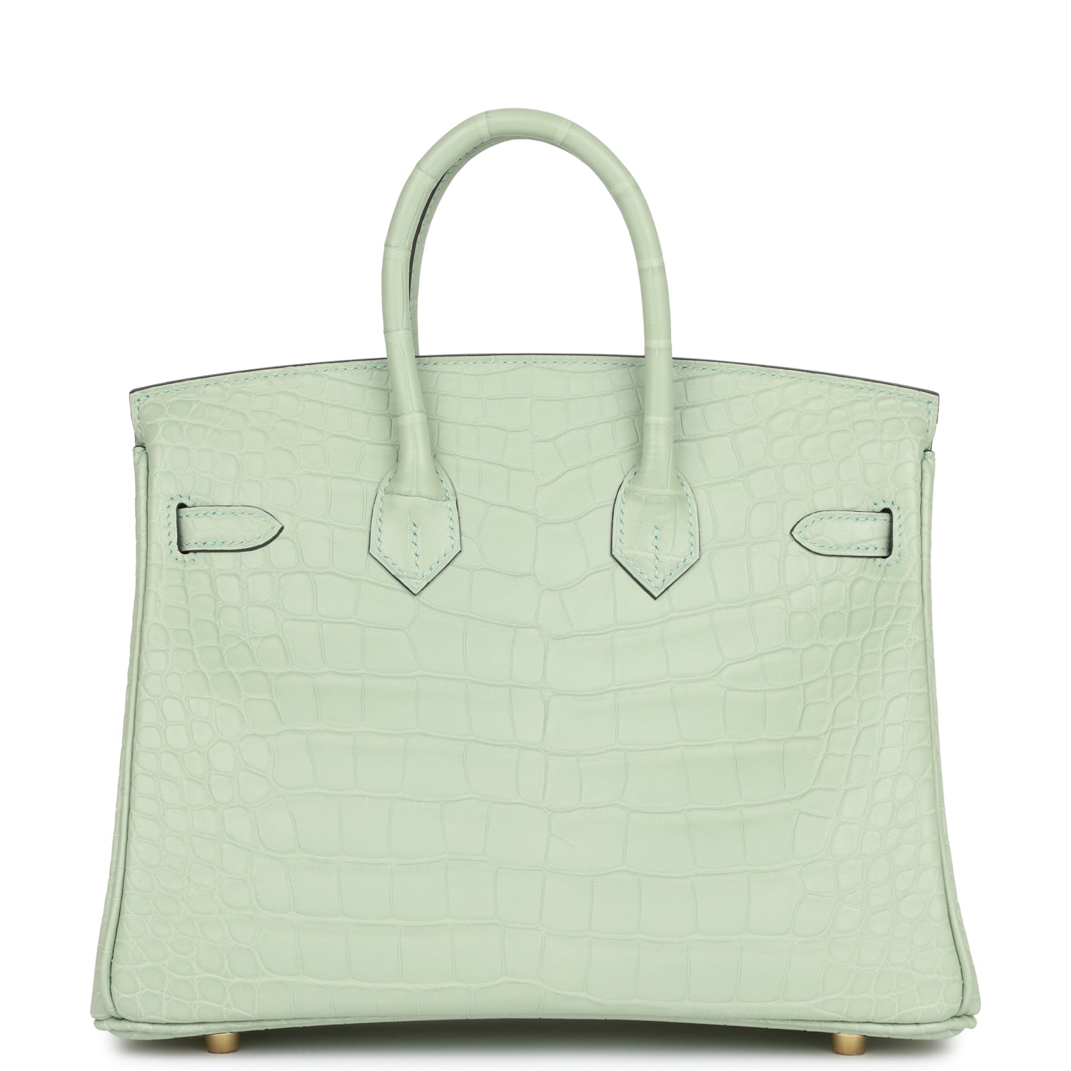 Hermès Birkin 25 Vert D'Eau Matte Alligator Gold Hardware