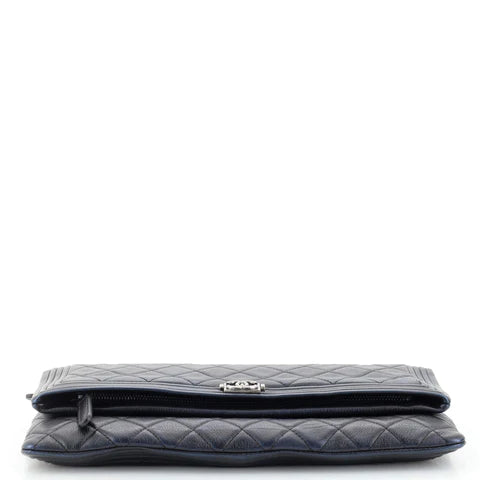 Chanel Boy Beauty CC Clutch Quilted Lambskin