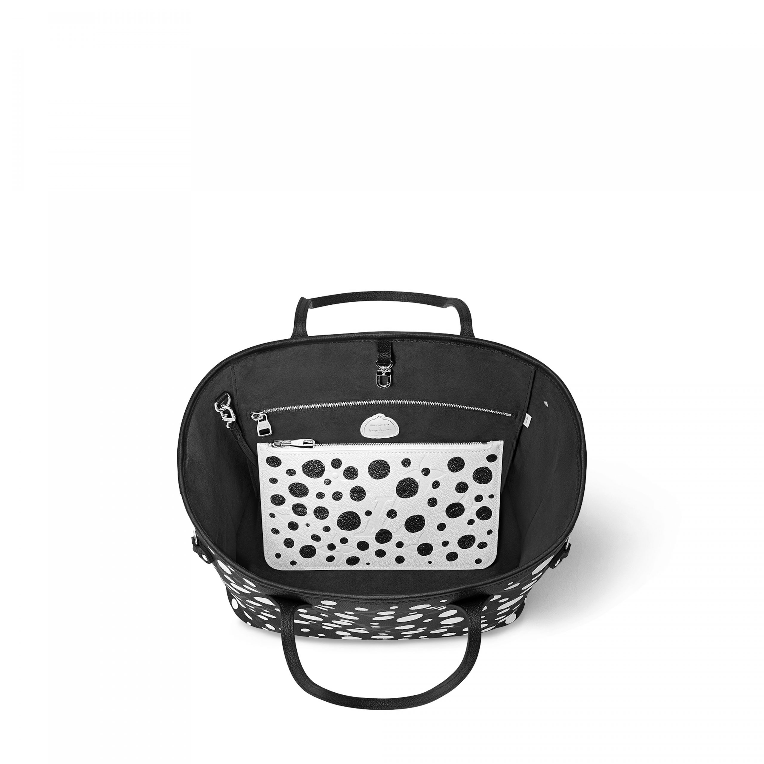 Louis Vuitton LV x YK Neverfull MM M46390 Black white