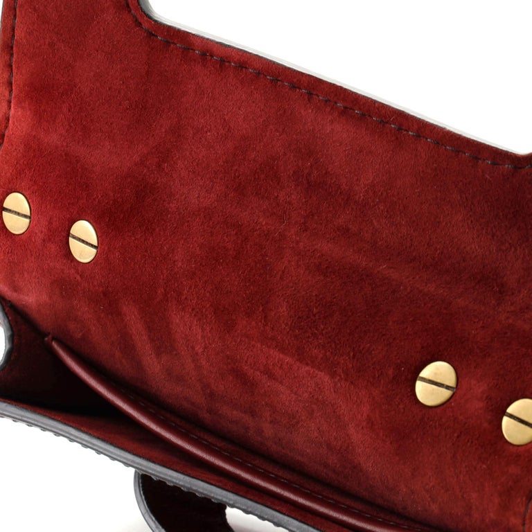 Christian Dior Red J'Adior Flap Bag Matte Calfskin Mini