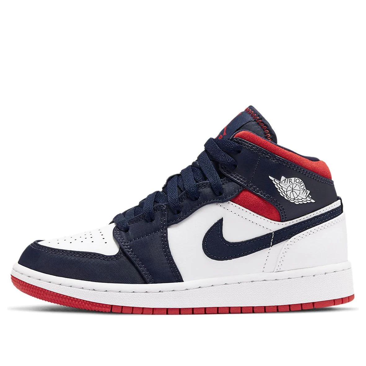 (GS) Air Jordan 1 Mid 'USA Olympic' BQ6931-104