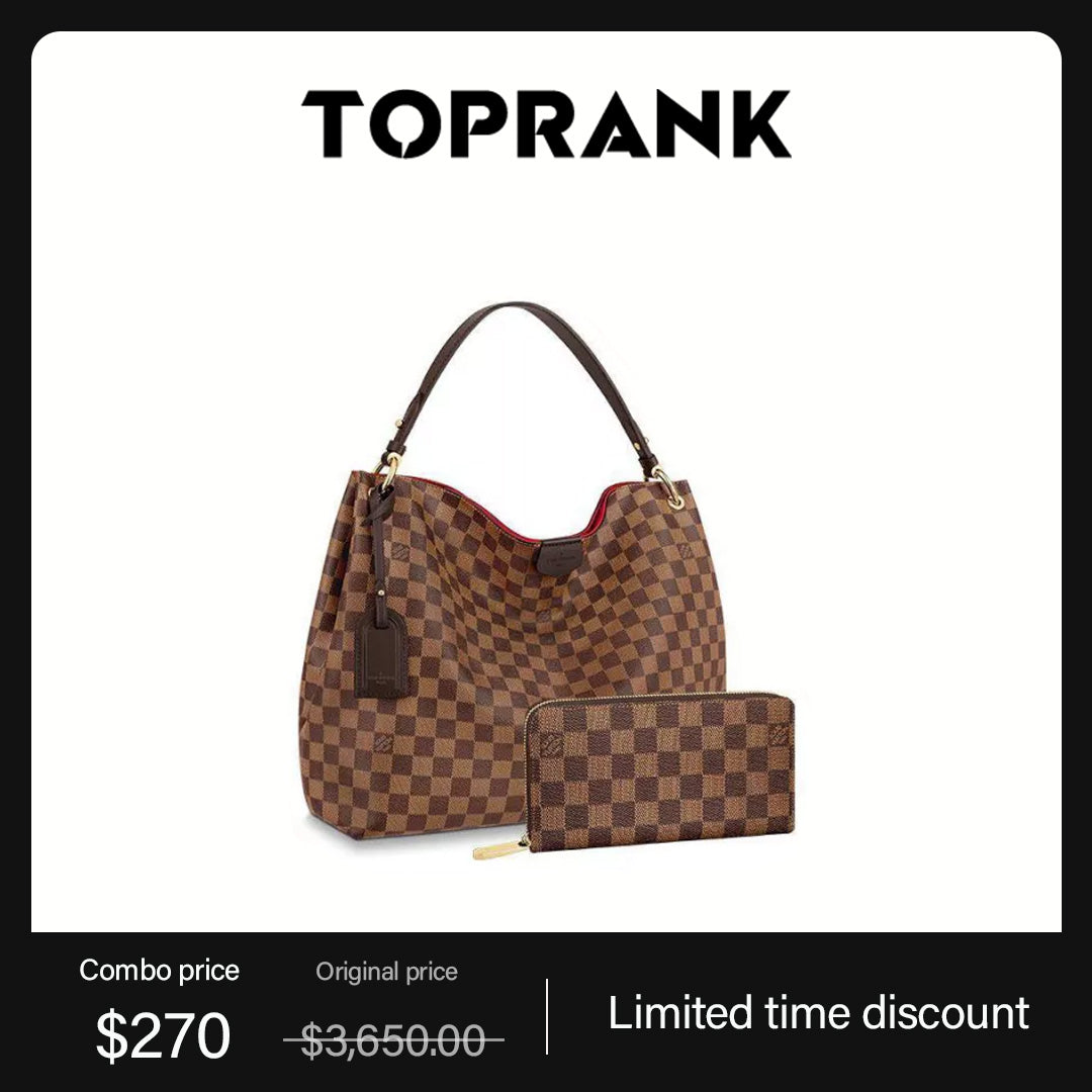 LV Graceful MM long wallet 2-piece set deals Ref: N44045 + N41661