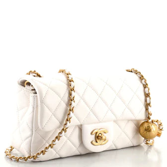 Chanel Pearl Crush Flap Bag Quilted Lambskin Mini