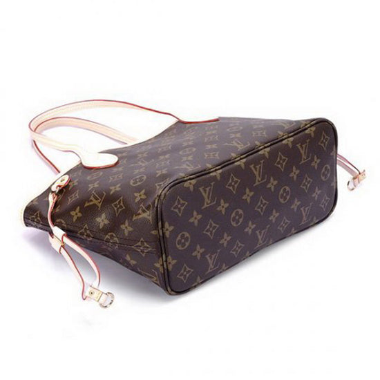 LV M40155 Neverfull PM Shoulder Bag Monogram Canvas