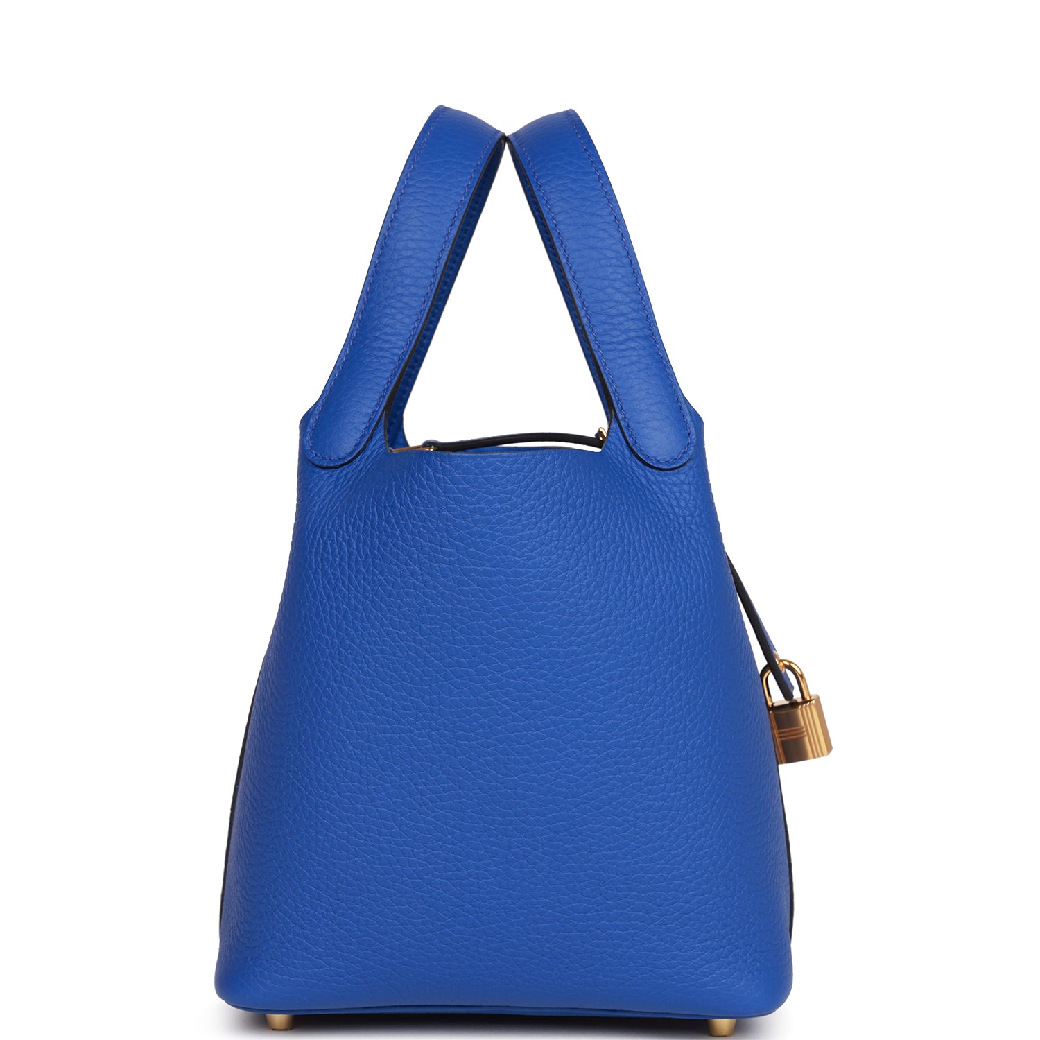 Hermès Picotin Lock 18 Bleu Royal Clemence Gold Hardware