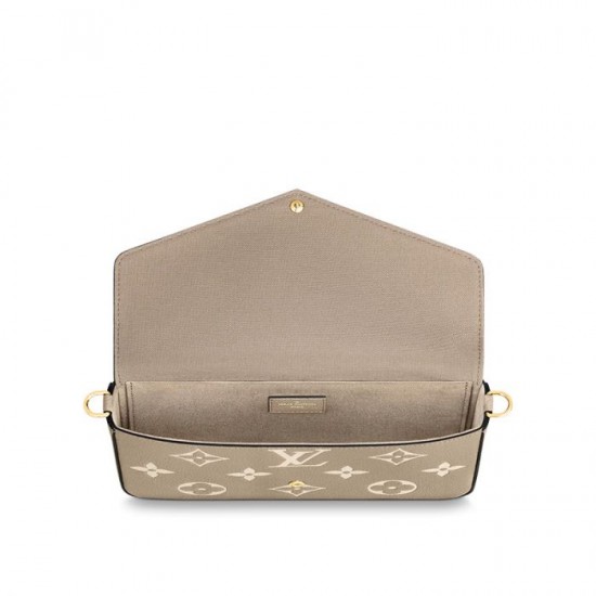 Louis Vuitton Félicie Pochette Gray M69977 Black M80482