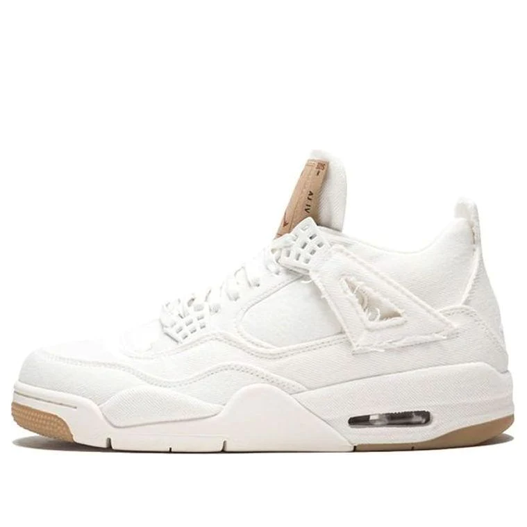 Levi's x Air Jordan 4 Retro 'White Denim' AO2571-100