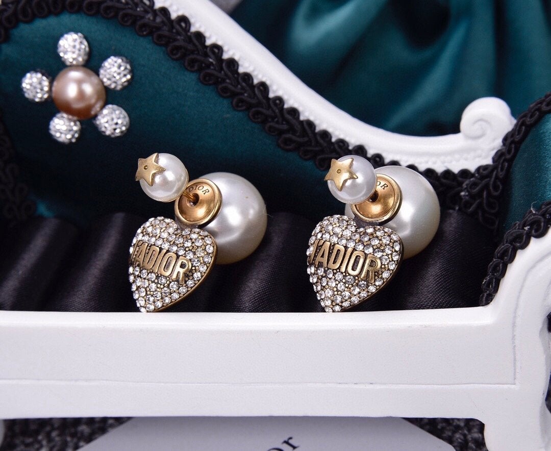 Luxury Crystal Pearl Earrings