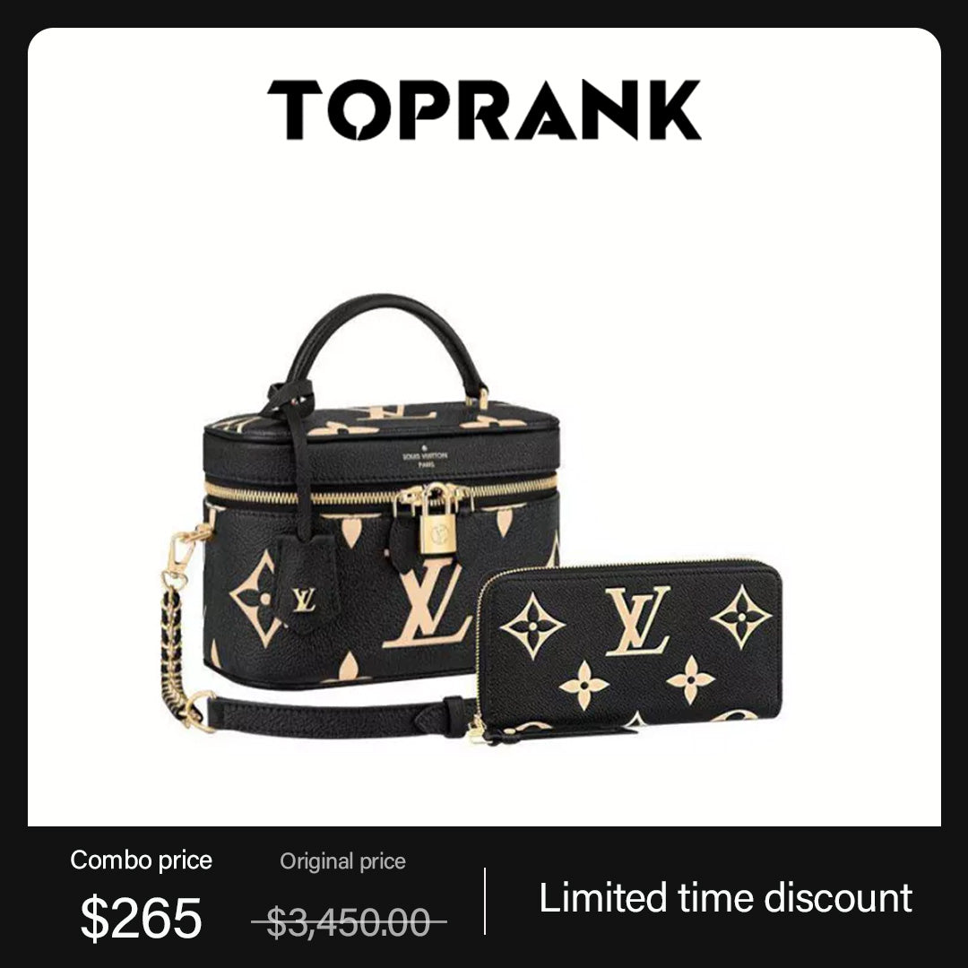 LV Vanity PM long wallet 2-piece set deals Ref: M45780 + M80481