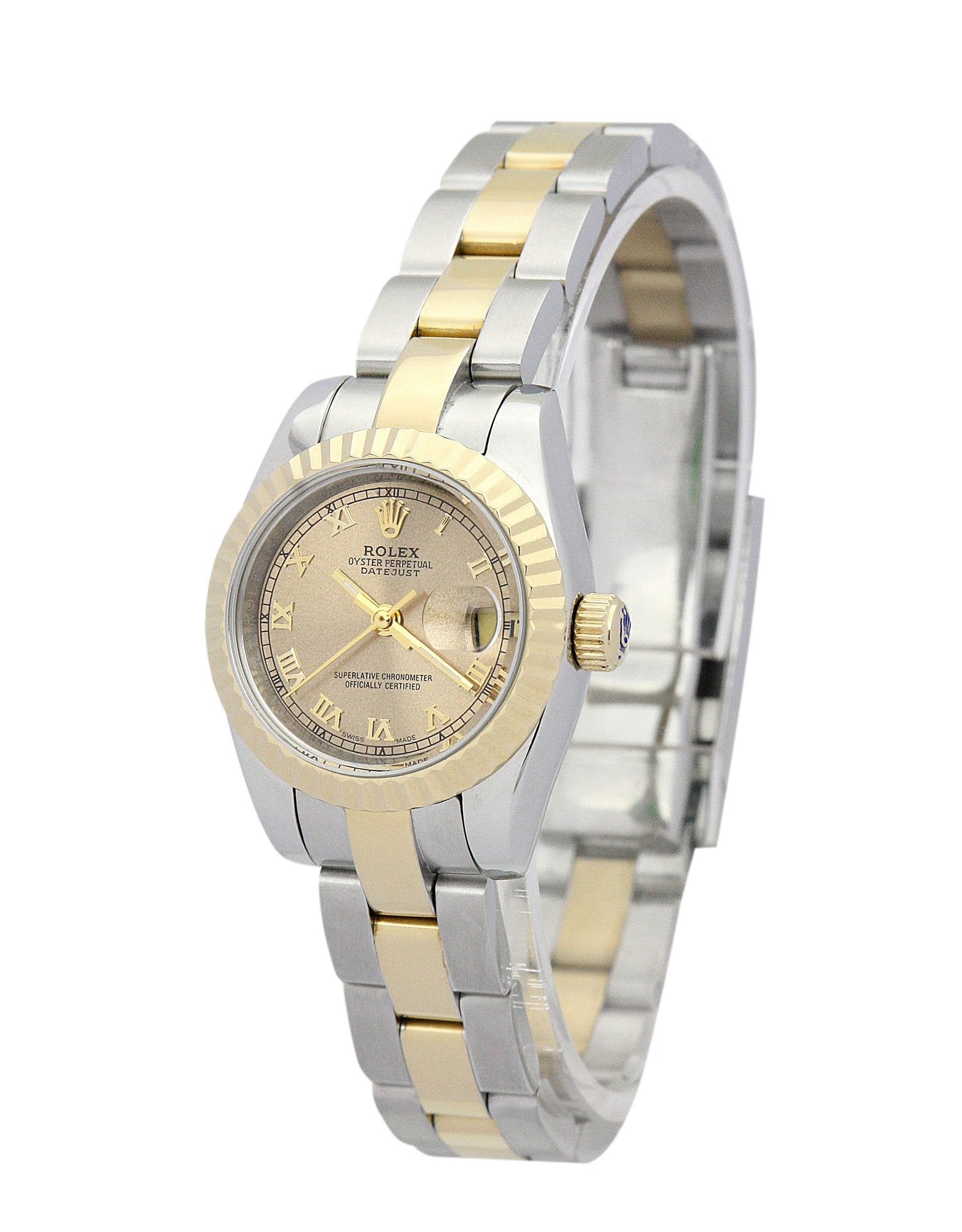 Replica Rolex Lady-Datejust 26mm Yellow Gold Dial 179163