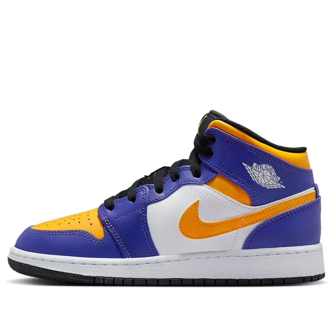 (GS) Air Jordan 1 Mid 'Lakers Purple' DQ8423-517