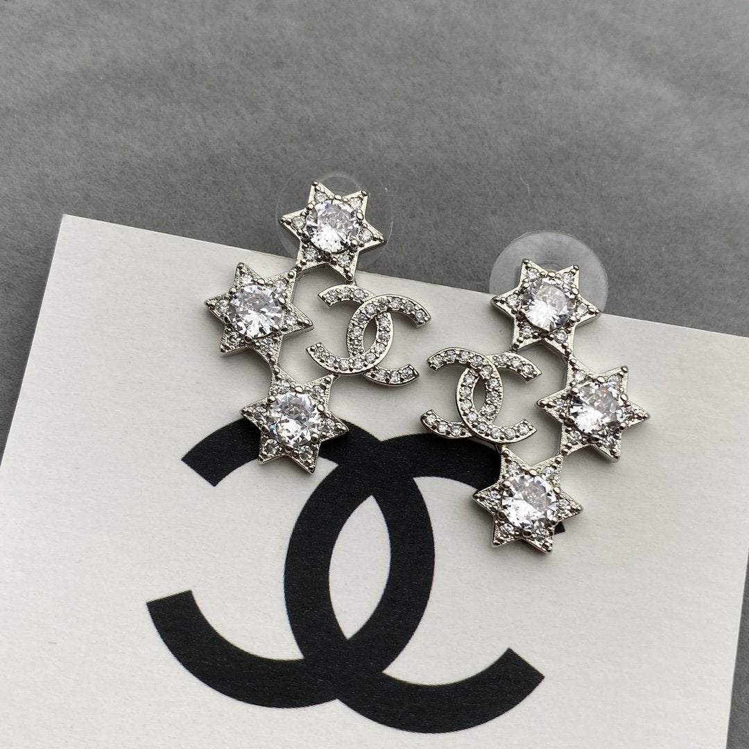 Star Rhinestone Earrings