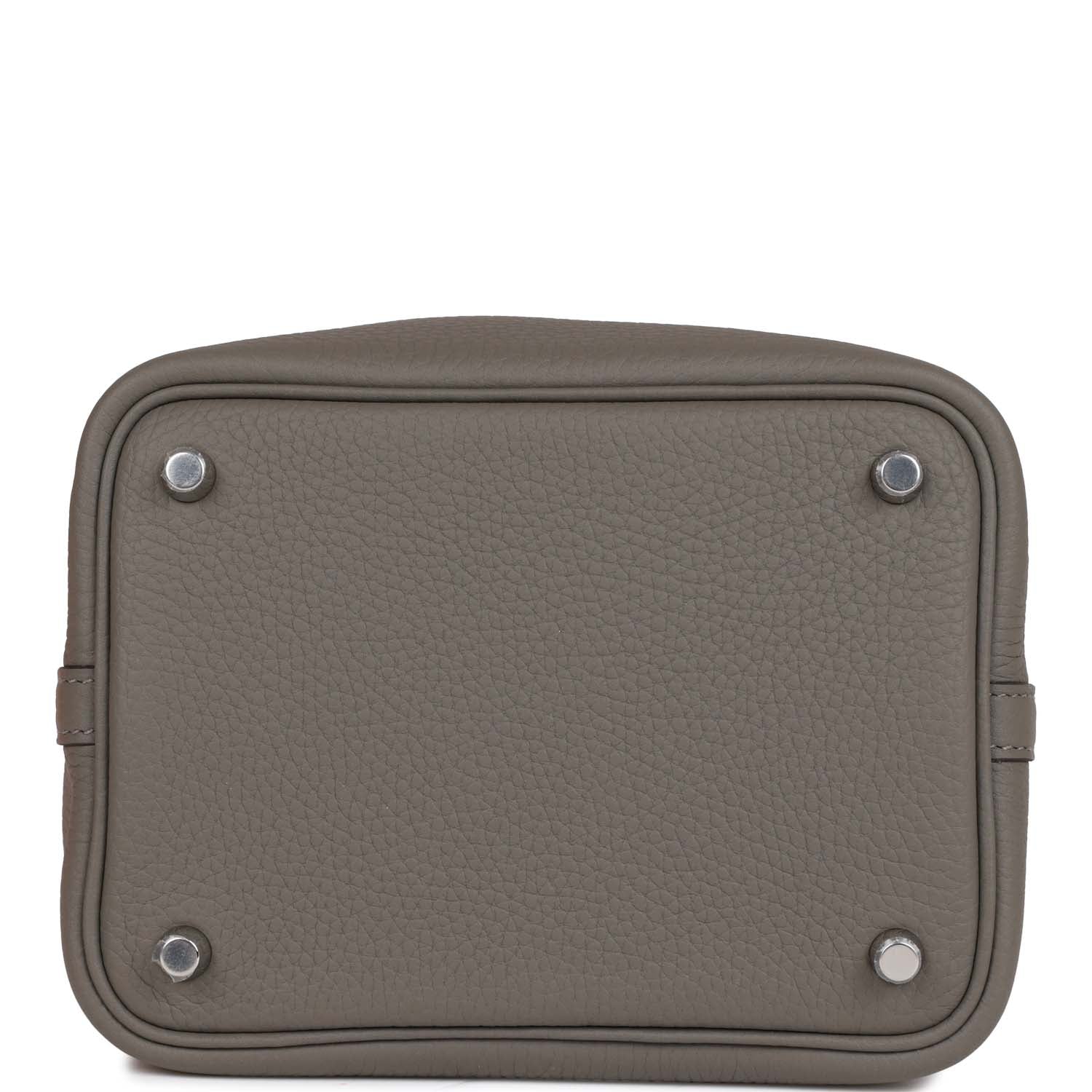 Hermès Picotin Lock 18 Gris Meyer Clemence Palladium Hardware