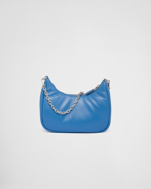 Padded nappa-leather Prada Re-Edition shoulder bag - Light Blue