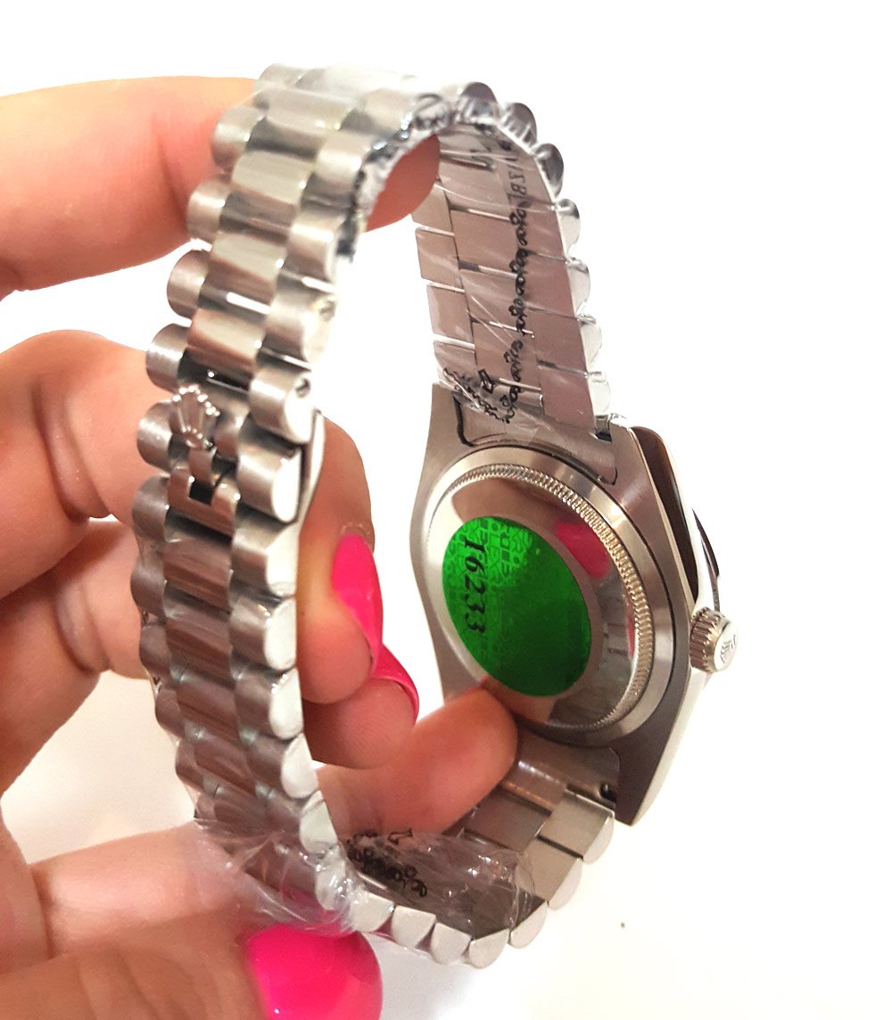 Replica Rolex Day-Date 36mm Silver Dial 118346