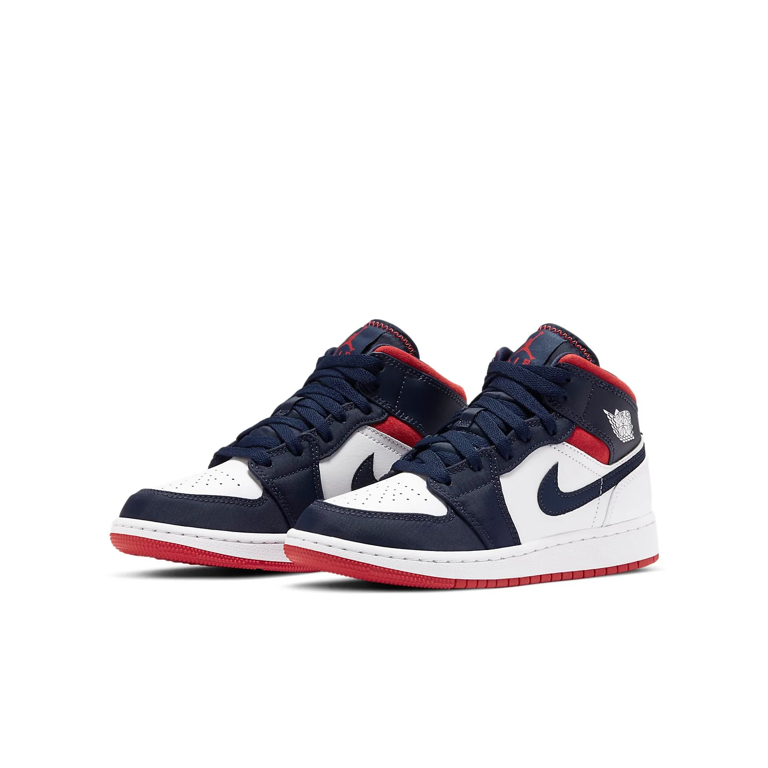 (GS) Air Jordan 1 Mid 'USA Olympic' BQ6931-104