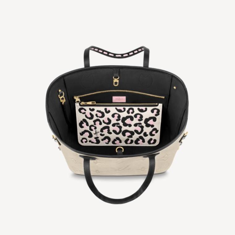 LV Neverfull MM long wallet 2-piece set deals Ref: M58525 + M80481