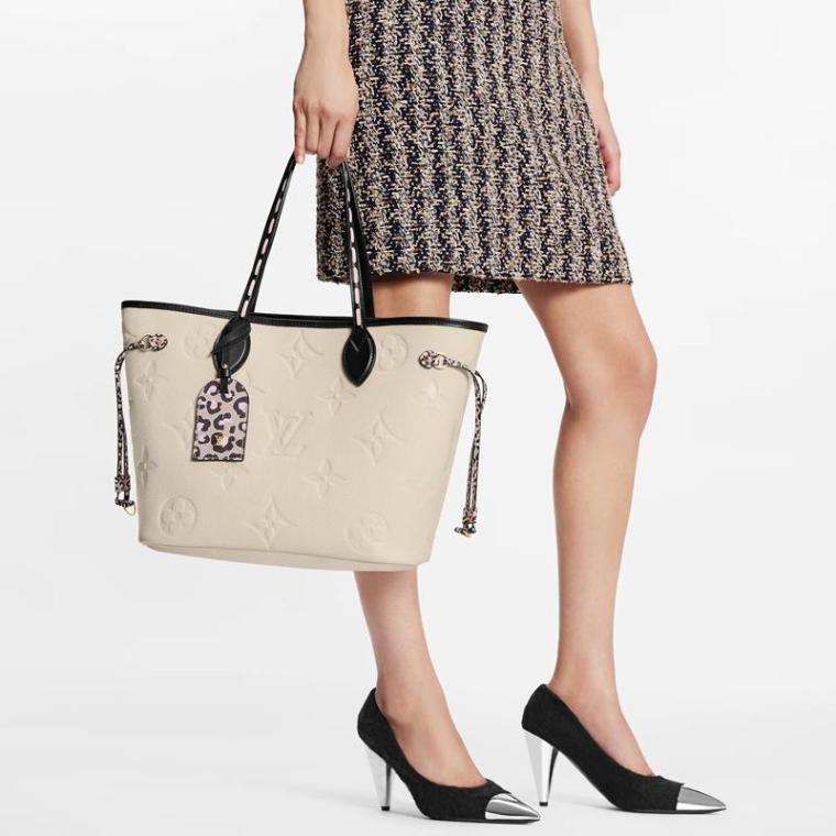 LV Neverfull MM long wallet 2-piece set deals Ref: M58525 + M80481