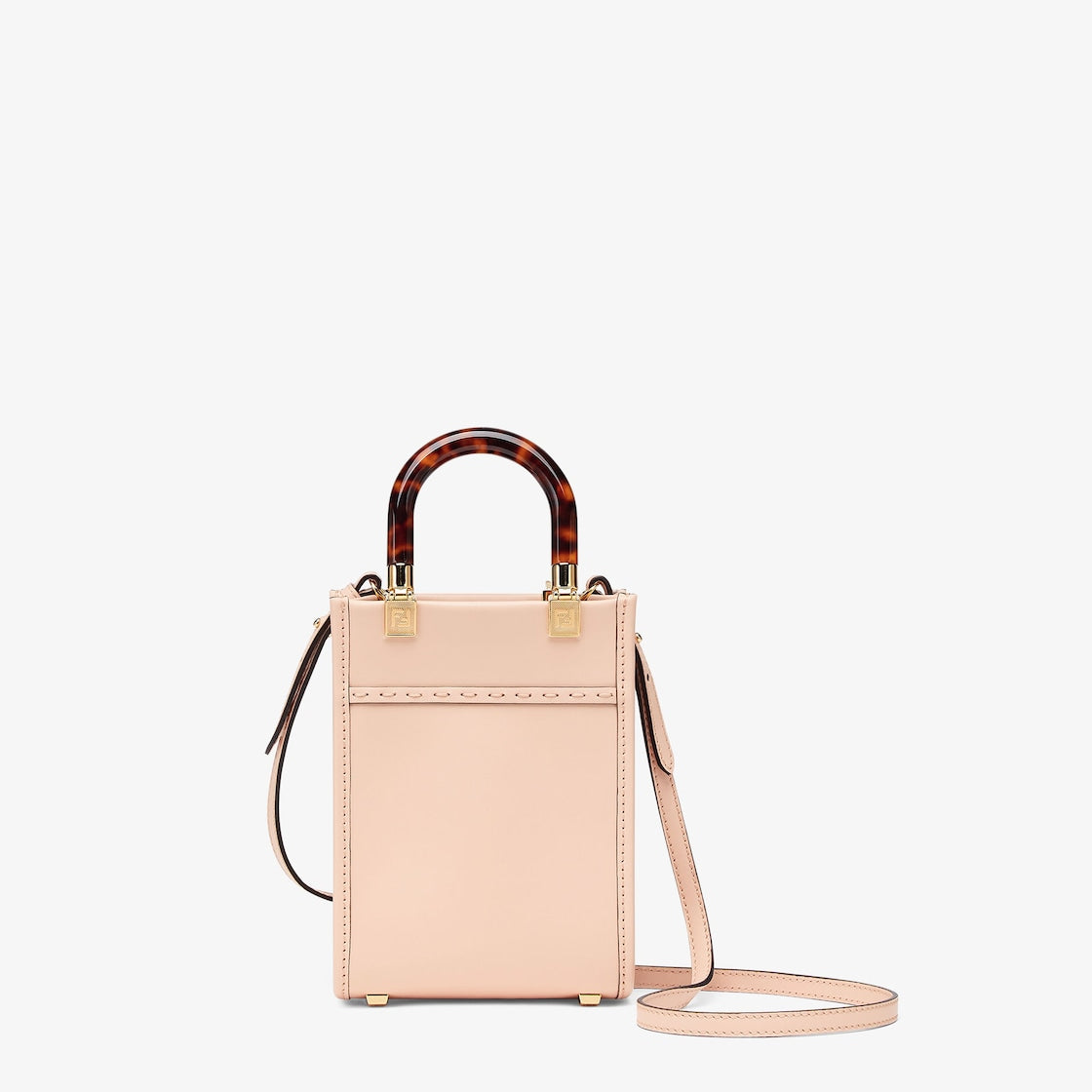 Fendi Mini Sunshine Shopper in Pale Pink