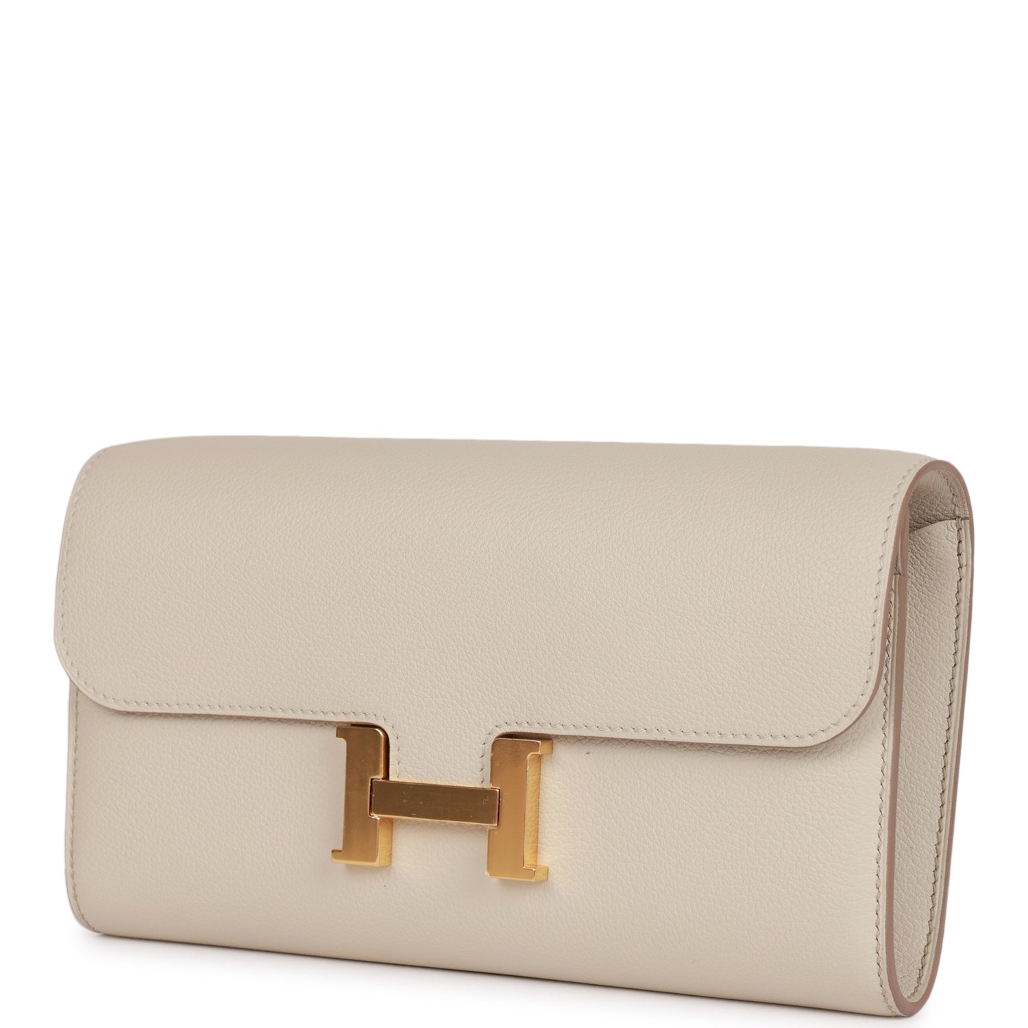 Hermès Constance Wallet To Go Beton Evercolor Gold Hardware
