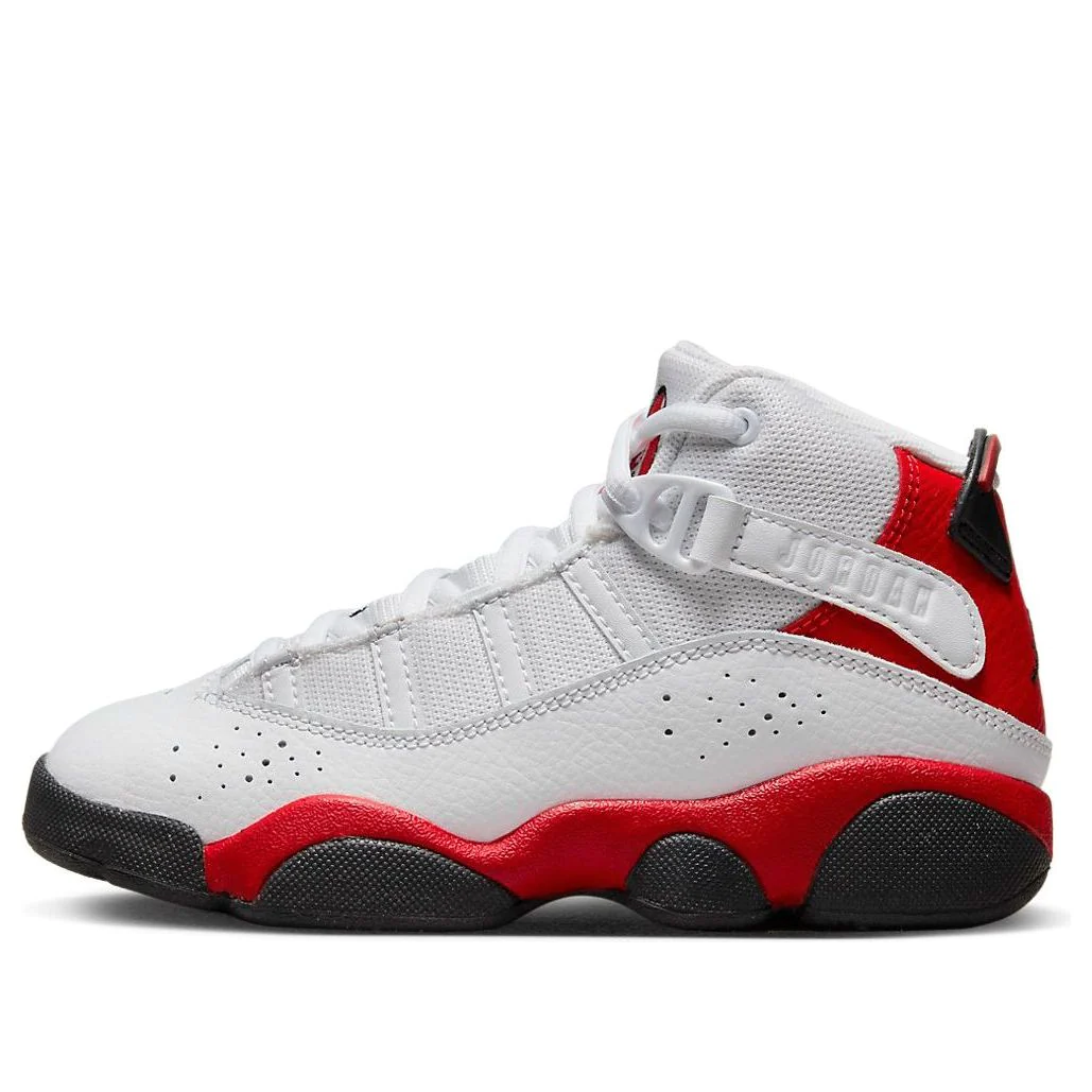 (PS) Air Jordan 6 Rings 'White Black University Red' 323432-126