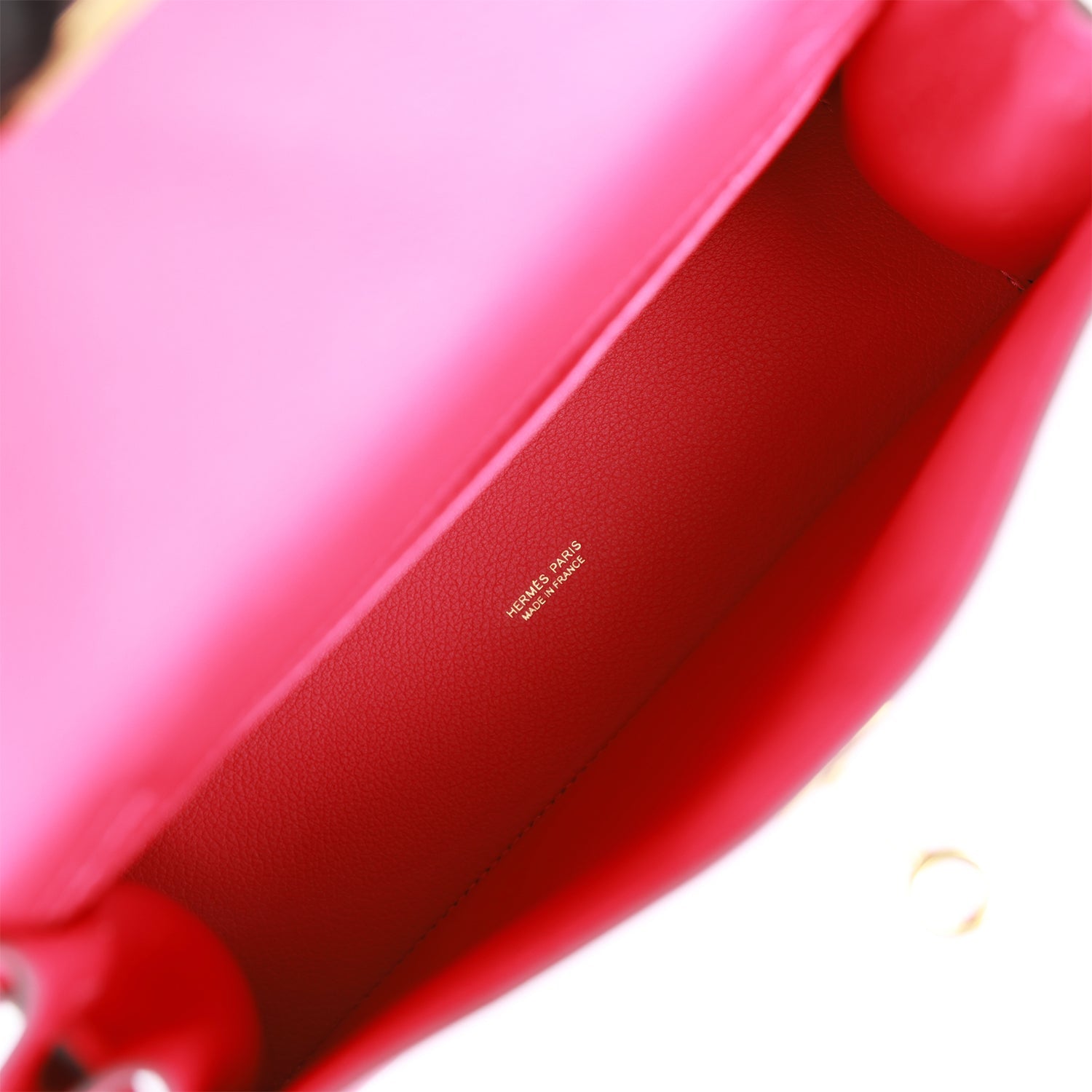 Hermès Kelly Danse Framboise Evercolor Gold Hardware