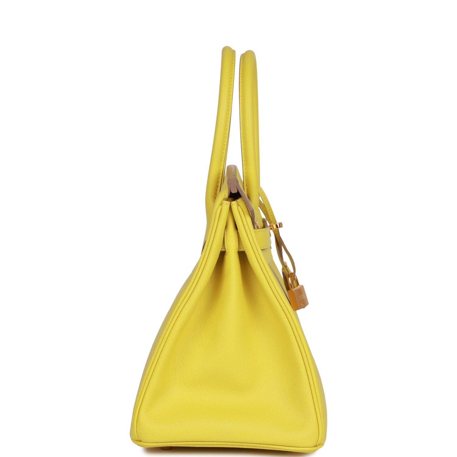 Hermès Birkin 30 Lime Epsom Gold Hardware