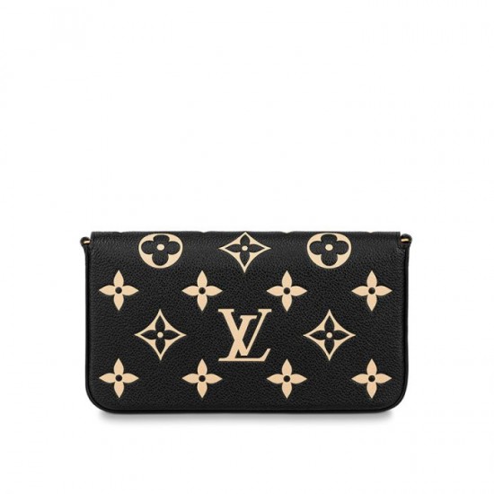 Louis Vuitton Félicie Pochette Gray M69977 Black M80482