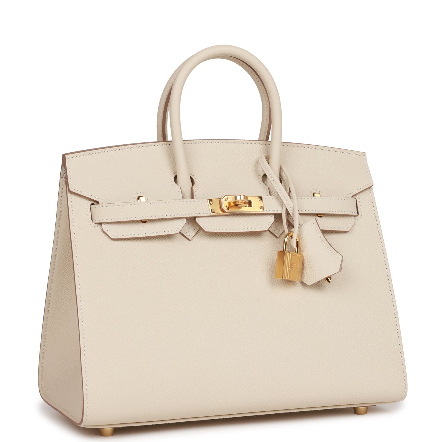 Hermès Birkin Sellier 25 Craie Epsom Gold Hardware