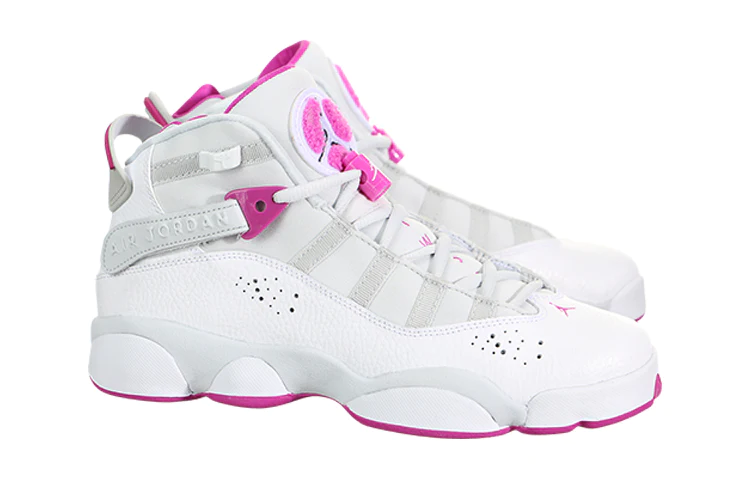 (GS) Air Jordan 6 Rings 'Platinum Fuchsia' 323399-011