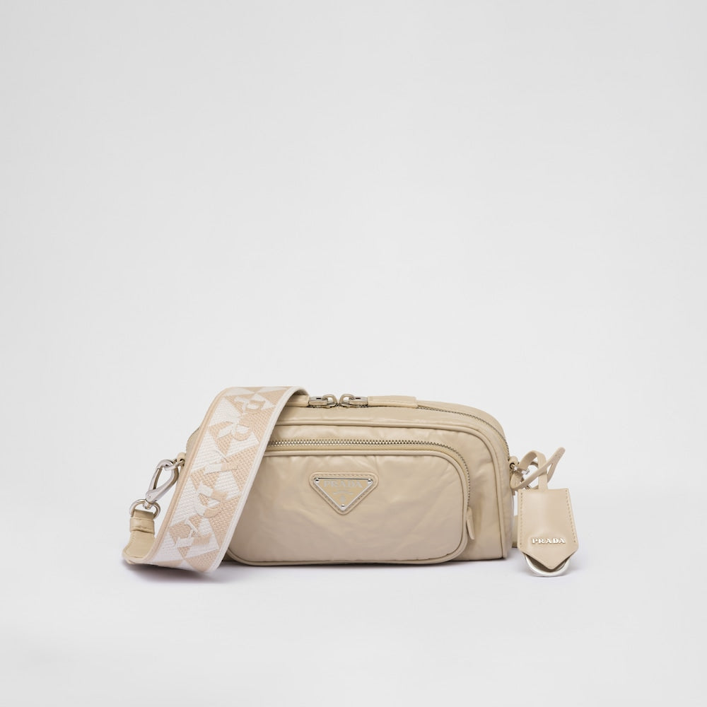 Prada Nappa antique leather multi-pocket shoulder bag - Desert Beige