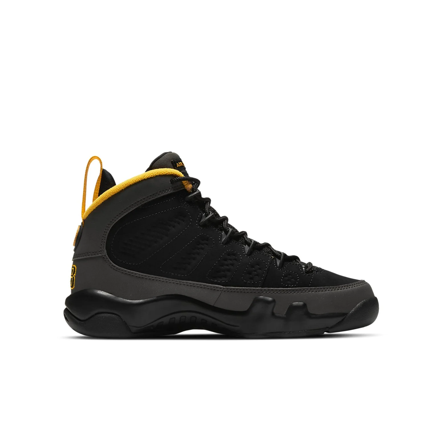(GS) Air Jordan 9 Retro 'Dark Charcoal University Gold' 302359-070