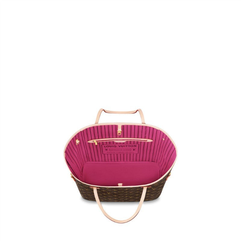 LV M41178 Neverfull MM Shoulder Bag Monogram Canvas