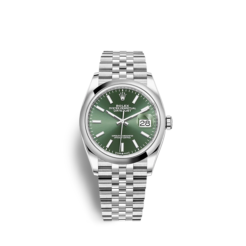 Rolex Datejust 126200 36mm Mint green