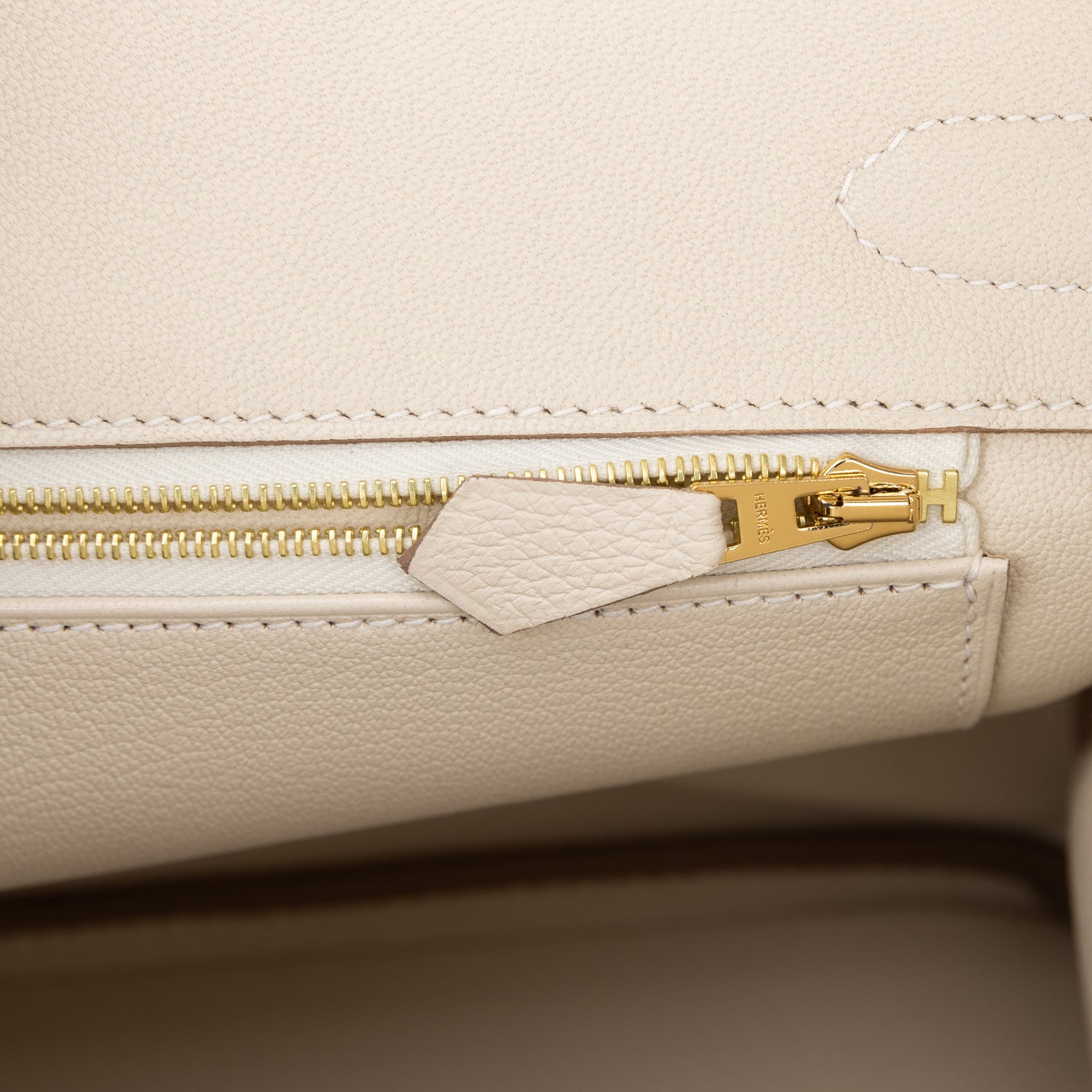 Hermès Birkin 30 Craie Togo Rose Gold Hardware