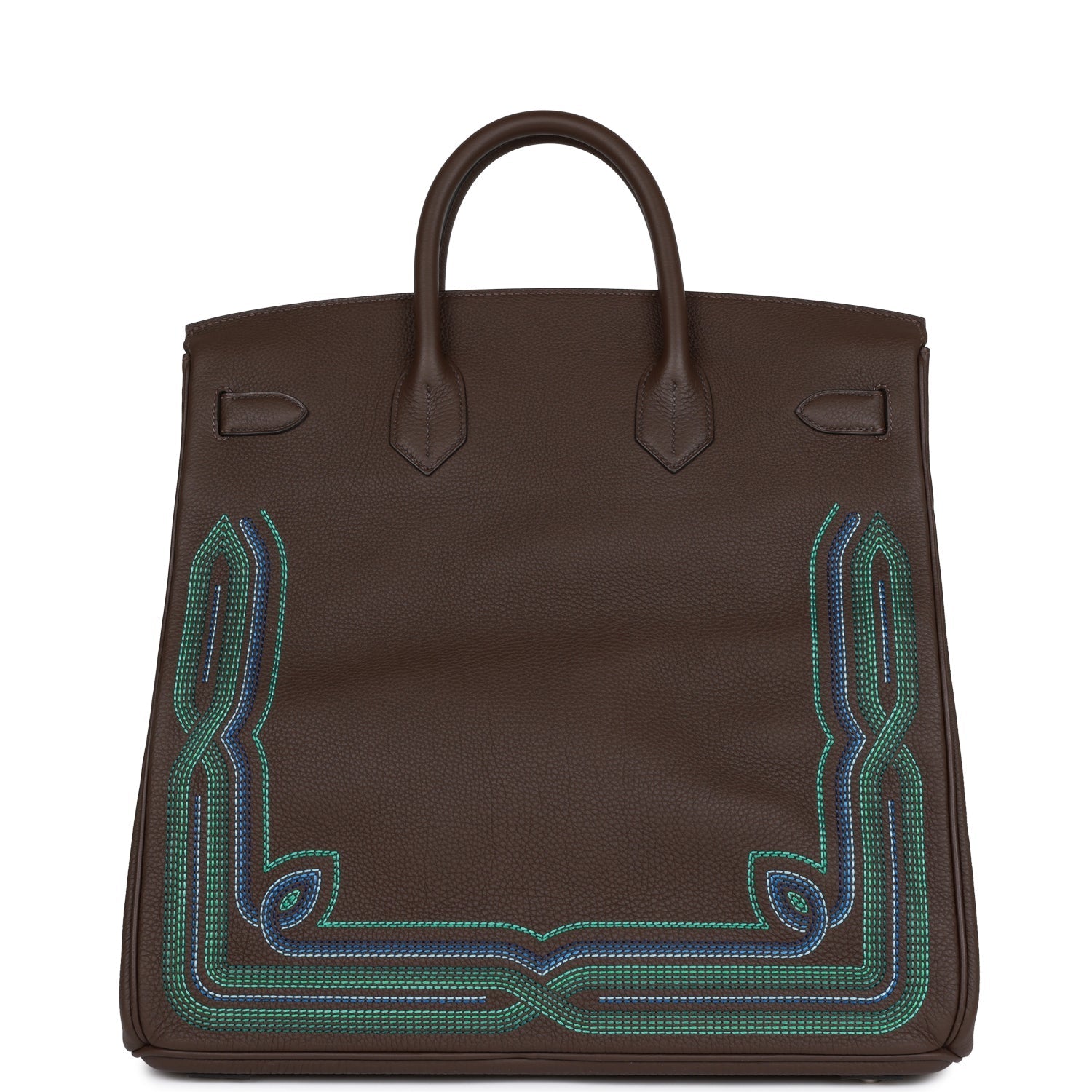 Hermès Western HAC Birkin 40 Ebene Togo Palladium Hardware