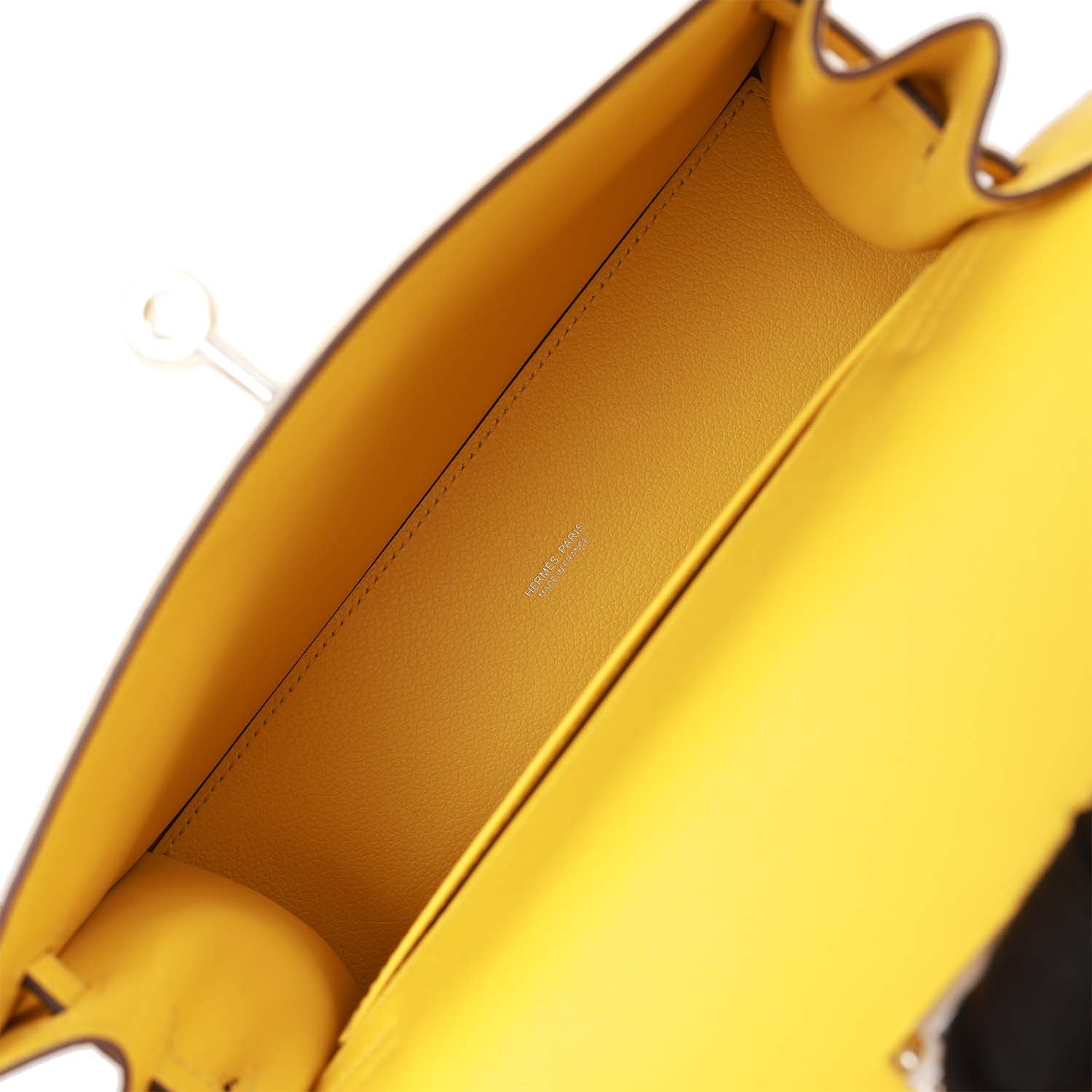 Hermès Kelly Danse Lime Evercolor Palladium Hardware