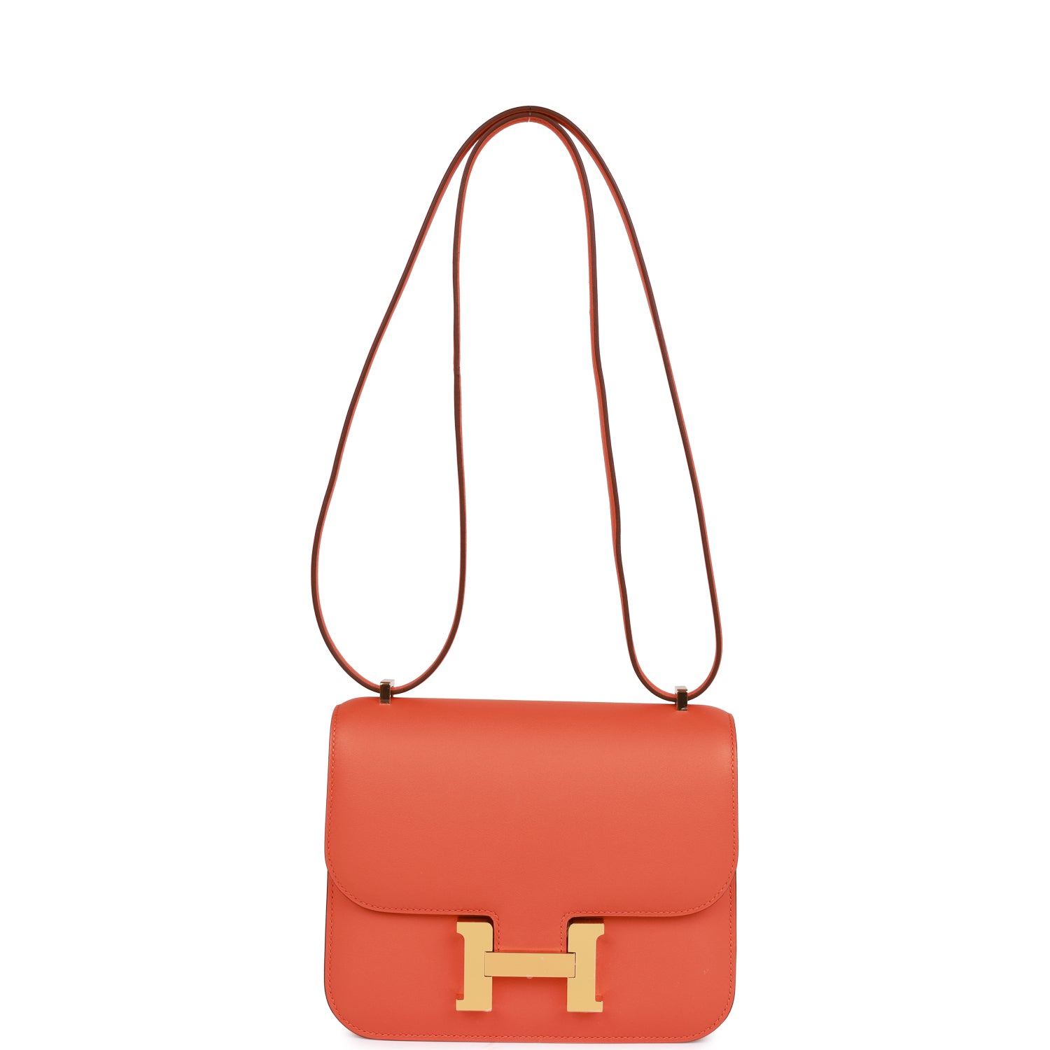 Hermès Constance 18 Orange Swift Gold Hardware