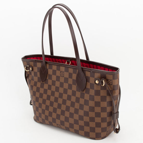 LV N51109 Neverfull PM Shoulder Bag Damier Ebene Canvas