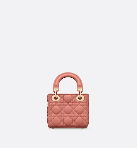 MICRO LADY DIOR BAG Ethereal Pink Cannage Lambskin