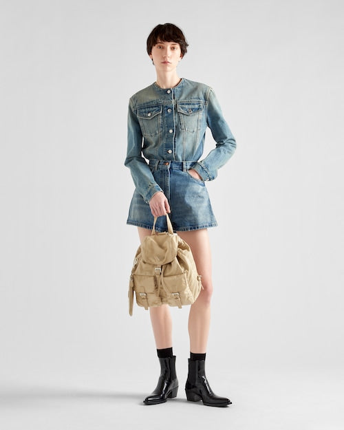 Prada Re-Nylon medium backpack - Desert Beige