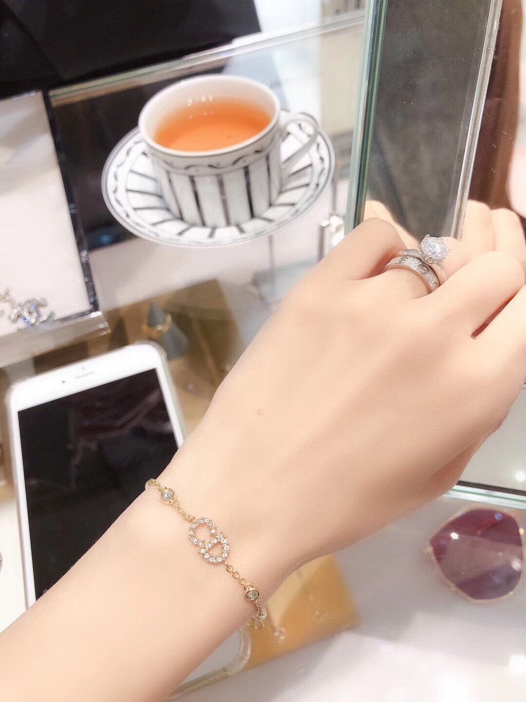 Diamond Classic Letter Bracelet