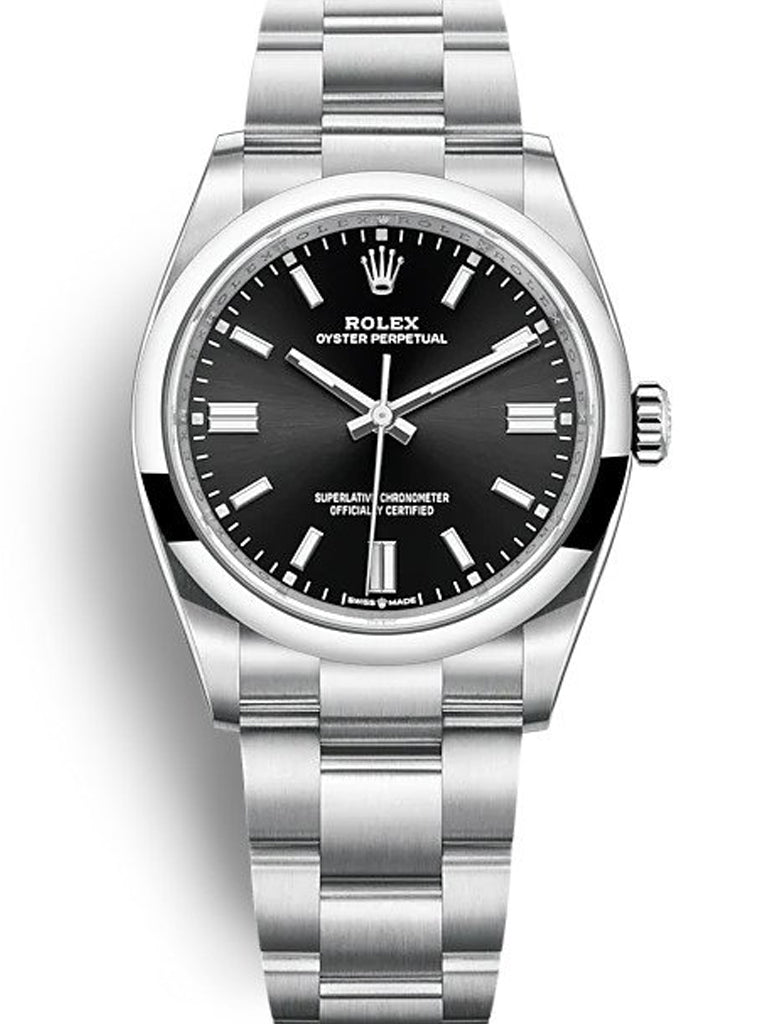 Replica Rolex Oyster Perpetual Lady 36mm Black Dial 126000