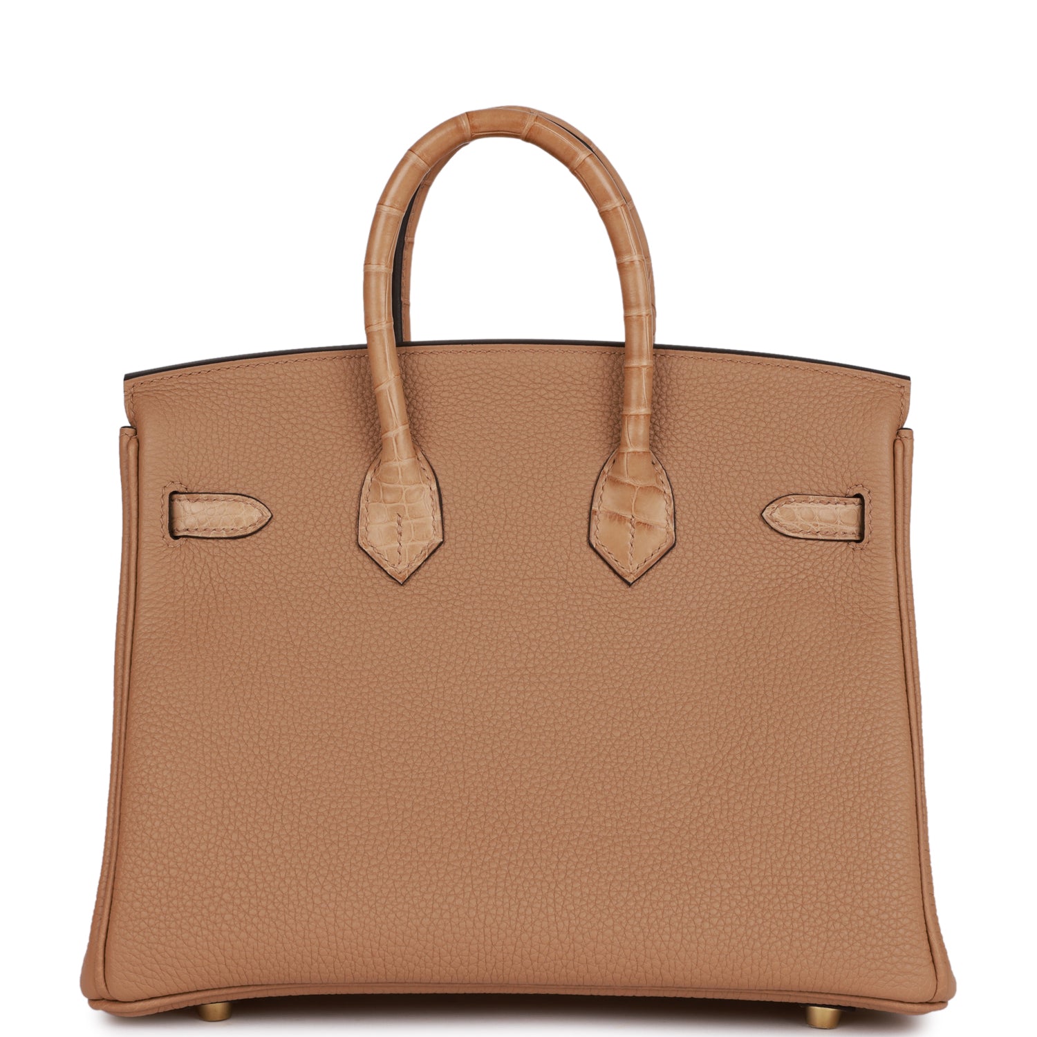 Hermès Birkin 25 Chai Matte Alligator and Togo Touch Permabrass Hardware