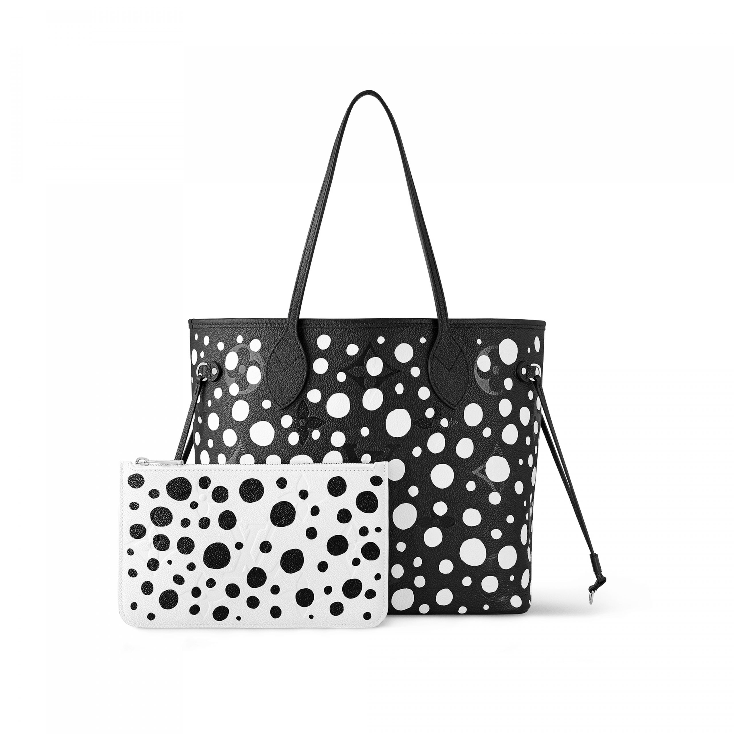 Louis Vuitton LV x YK Neverfull MM M46390 Black white