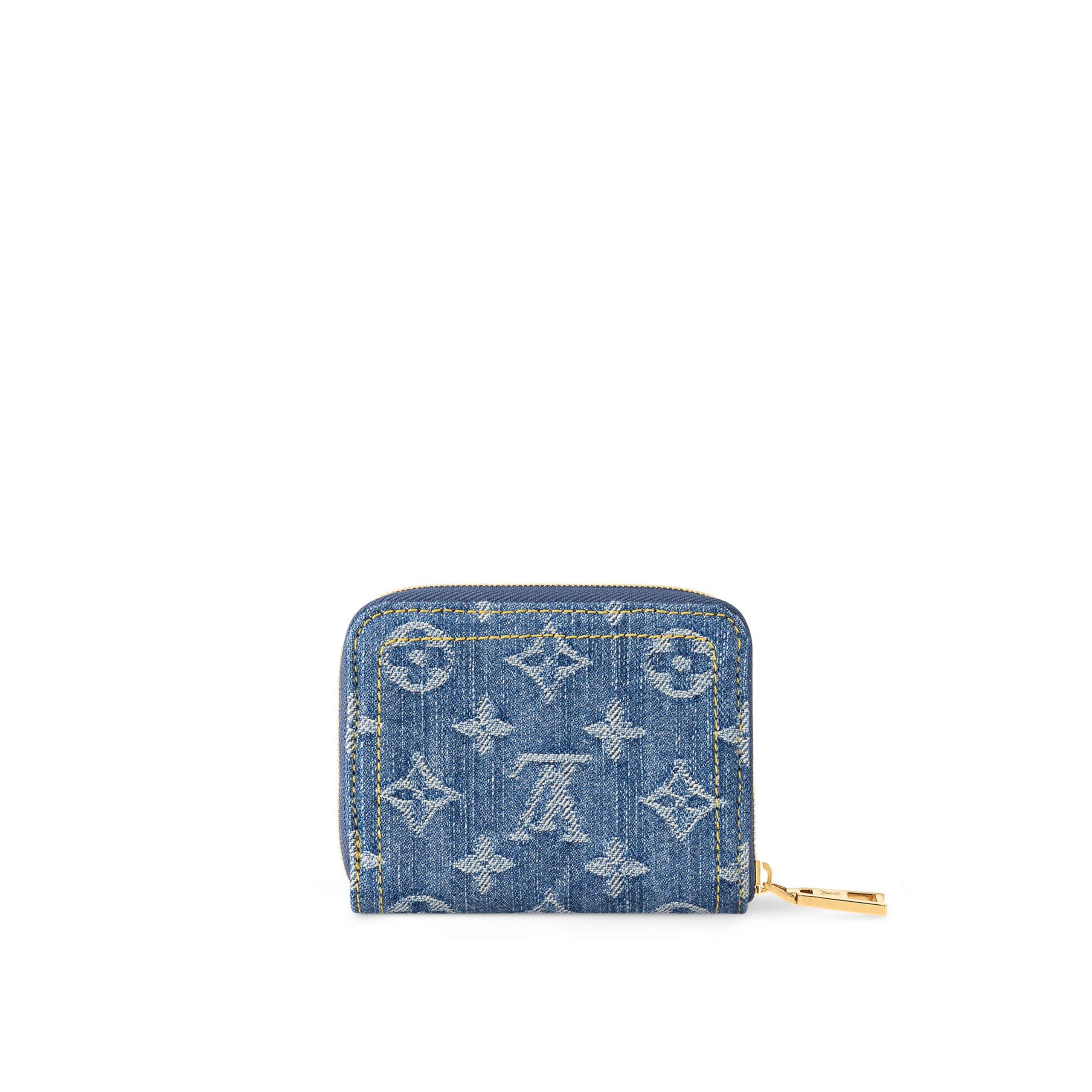Louis Vuitton M82957 Zippy Coin Purse Denim Blue